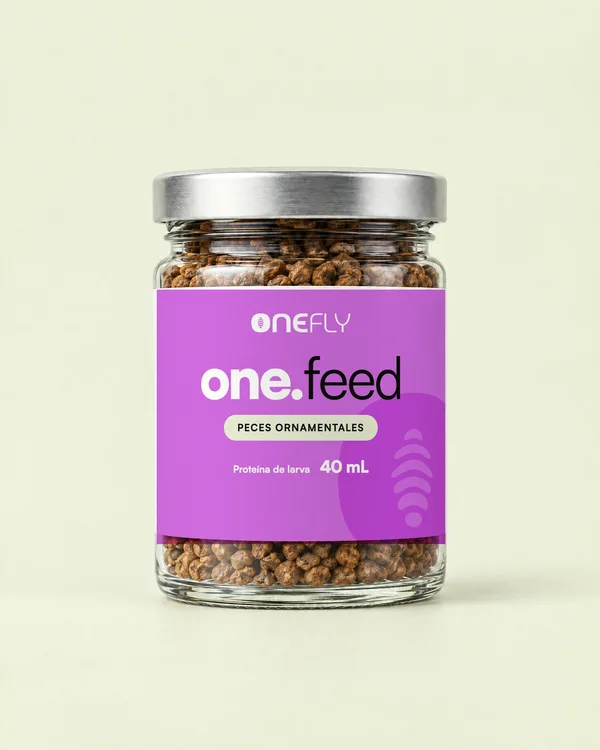 one.feed, alimento para peces ornamentales a base de proteína de larva