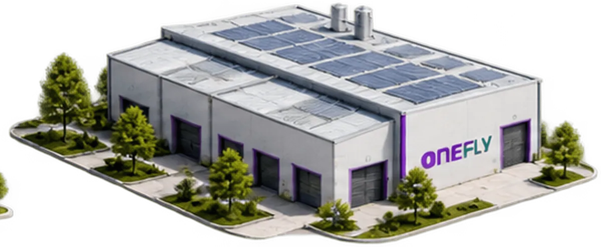 Render de la planta piloto de I+D de OneFly